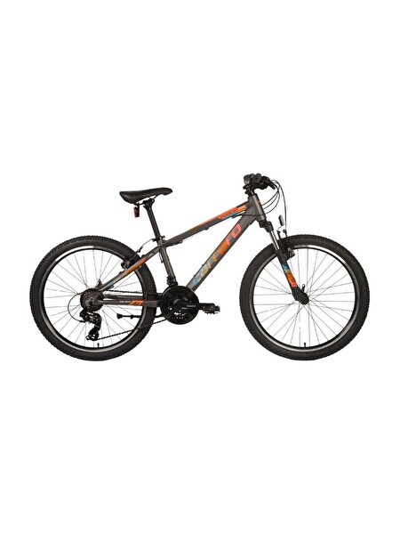 Carraro Force 400 24 Jant 32.5 CM Kadro 21 Vites V Fren Antrasit-Turuncu-Beyaz Dağ Bisikleti