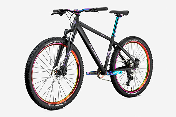 Kron Rebel 26 Jant MTB 15' 8 Vites H.DİSC Siyah Rainbow Dağ Bisikleti