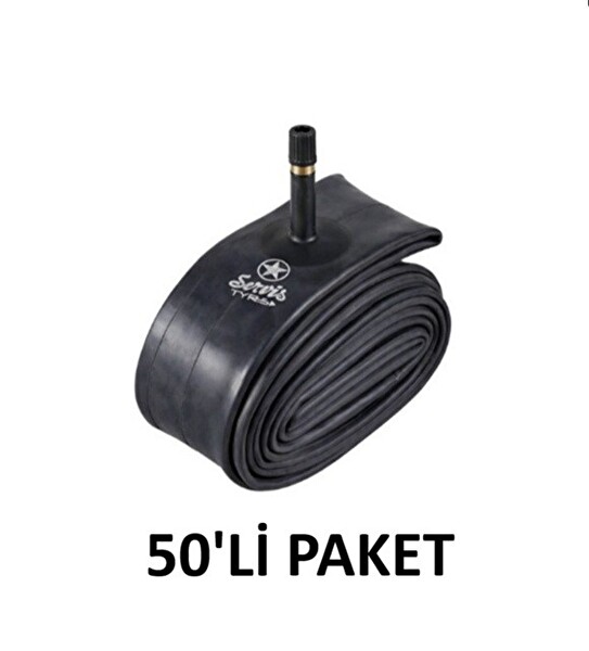 Servis 24X1.95/2.125 A/V Butyl Bisiklet İç Lastiği 50 Adet