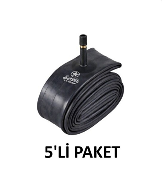 Servis 20X1.95/2.125 A/V Butyl Bisiklet İç Lastiği 5 Adet