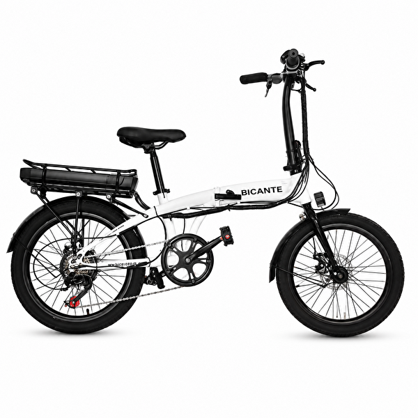 Bicante Bt-09 Katlanır Beyaz Elektrikli Bisiklet