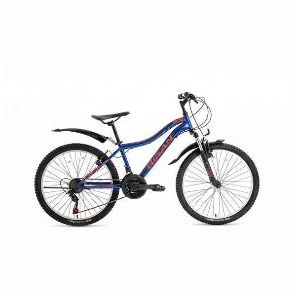 Bisan Rocky - 26 Jant 42 Cm Kadro 21 Vites Dağ Bisikleti - Lacivert Kırmızı