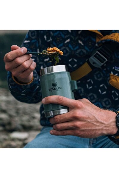 Stanley Klasik Paslanmaz Çelik Yemek Termosu Kaşıklı 0.40 L Yeşil