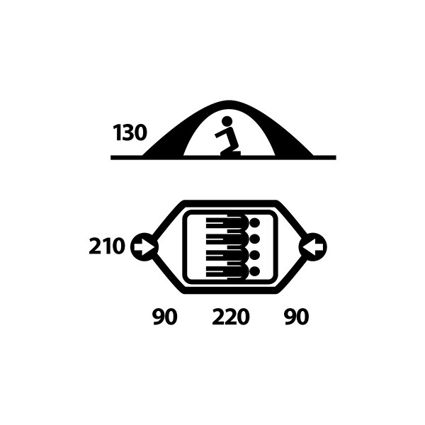 Husky Bright Yeşil 4 Kişilik Kamp Çadırı