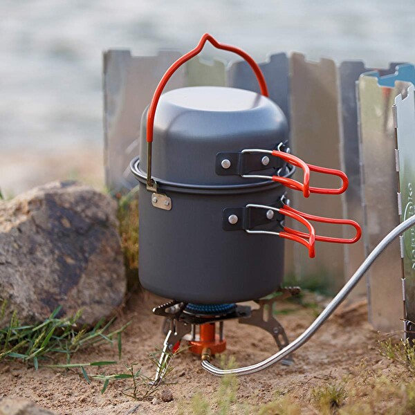 Naturehike 4-1 Ultralight 2-3 Kişilik Kamp Yemek Pişirme Seti