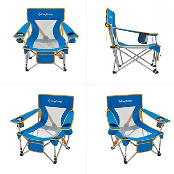 King Camp Larch Beech Mavi Kamp Sandalyesi
