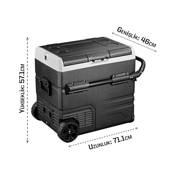 IcePeak Walmer 60 L Kompresörlü Siyah Buzdolabı