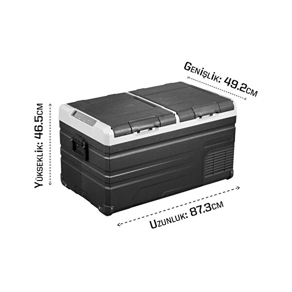IcePeak Alegria 75 L Kompresörlü Siyah Buzdolabı