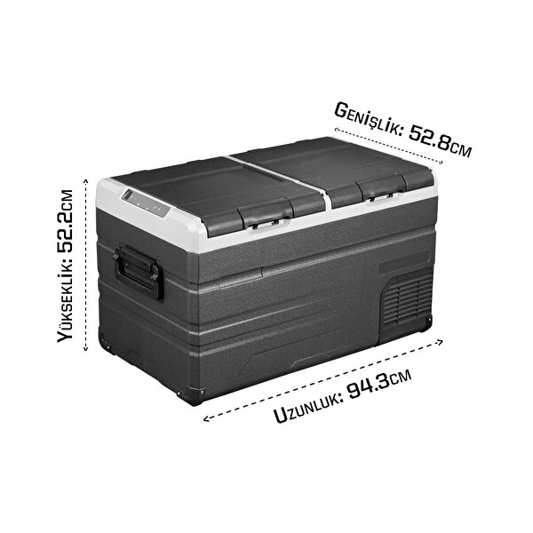 IcePeak Rocha 115 L Kompresörlü Siyah Buzdolabı