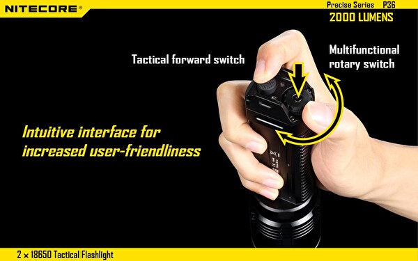Nitecore P36 2x18650 2000 Lümen El Feneri