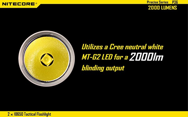 Nitecore P36 2x18650 2000 Lümen El Feneri