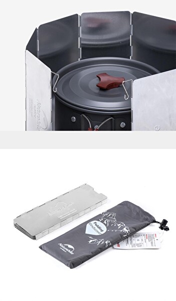 Naturehike Katlanır Rüzgar Kesici Aparat 10 Parça