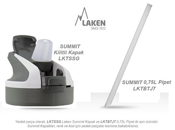 Laken Summit LKTS7Y 0.75 L Paslanmaz Çelik Sarı Termo Şişe