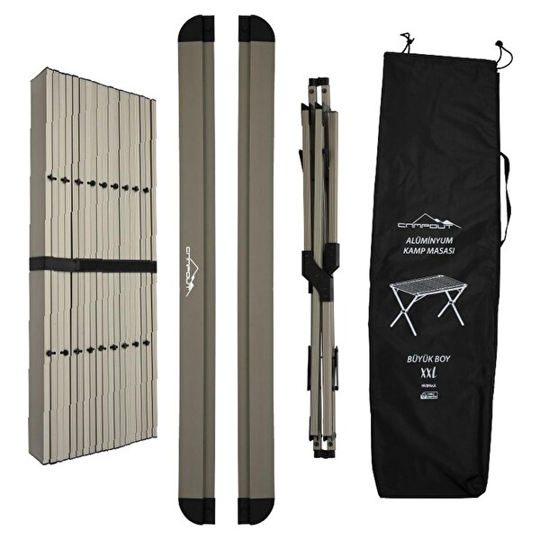 Campout Alüminyum 110x68 CM XXL Kamp Masası