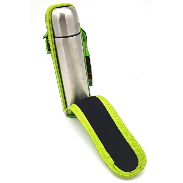 Laken LKK1800.05-VR 0.50 L Çelik Verde Raton Neopren Kılıflı Gri Termos