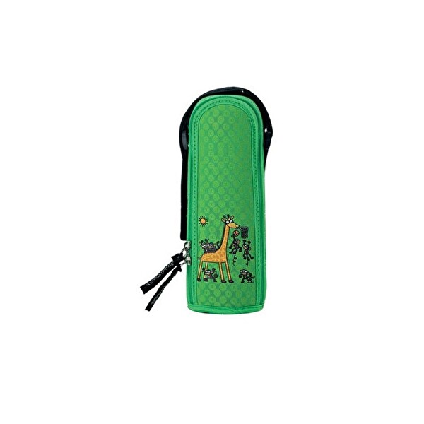 Laken LK1800.35-VJ 0.35 L Çelik Jungle Sports Neopren Yeşil Kılıflı Gri Termos