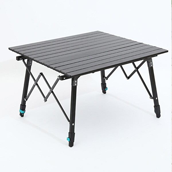 Madfox Skylite 70x70x47/70 CM Yükseklik Ayarlı Katlanır Koyu Gri Kamp Masası