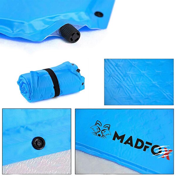 Madfox Outward Ultralight Yastıklı Şişme Mavi Kamp Matı