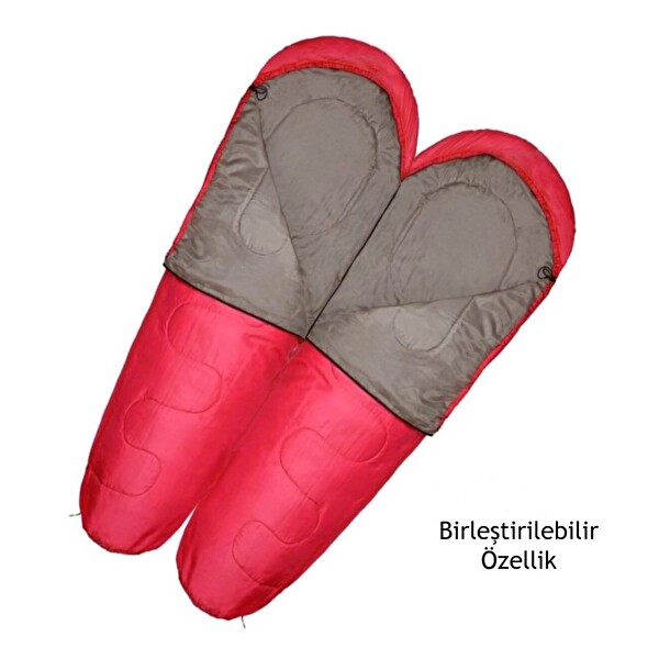 Evolite Alfa Pro Uyku Tulumu 0 Derece Sağ Kırmızı Uyku Tulumu