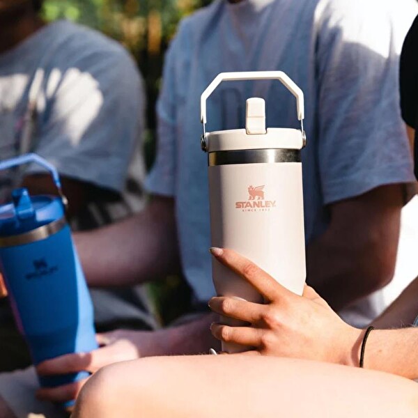 Stanley The Iceflow Flip Straw Pipetli 0.89 L Açık Pembe Termos Bardak