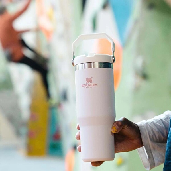 Stanley The Iceflow Flip Straw Pipetli 0.89 L Açık Pembe Termos Bardak