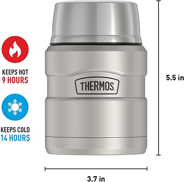 Thermos SK 3000 470 ML Mat Paslanmaz Çelik Yemek Termosu