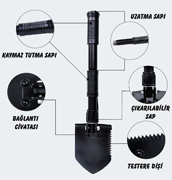 Nurgaz NG 192 Katlanır Kürek