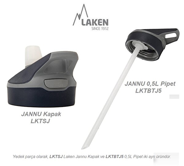 Laken Jannu LKTJ5LK 0.5 L Çelik 18/8 Gri Termos Şişe