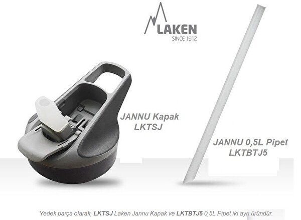 Laken Jannu LKTJ5NLK 0.5 L Çelik 18/8 Siyah Termos Şişe