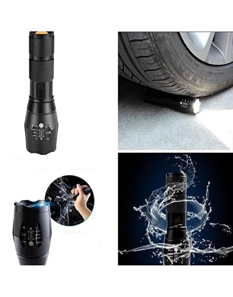 Black Watton WT-610 Q5 Led Şarj Edilebilir El Feneri