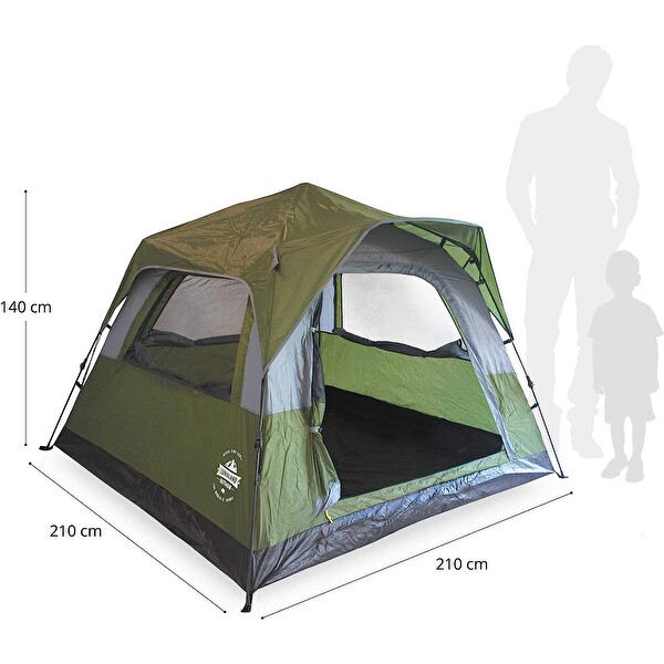 Where Tomorrow Fenstern Yeşil Otomatik Çadır
