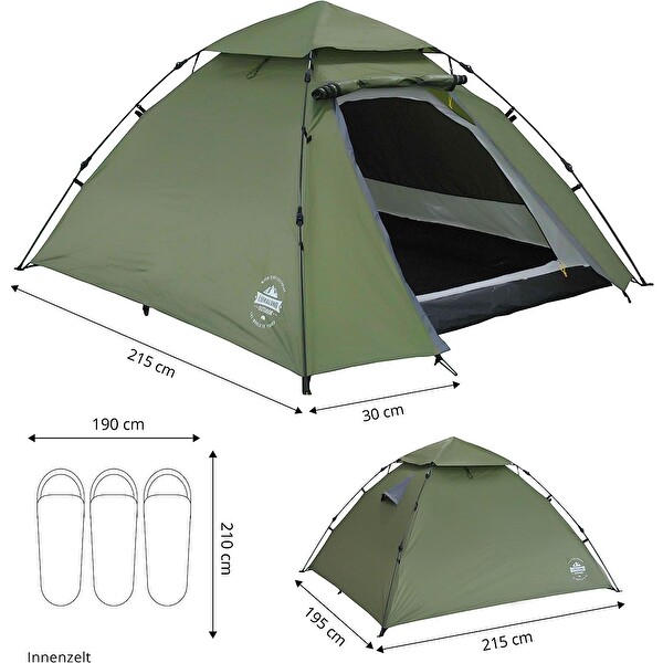 Where Tomorrow Kuppel Yeşil Otomatik Çadır