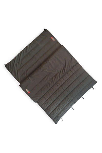 Naturecamp Elika 350 -15 Derece Birleşebilir Çift Kişilik Yastıklı Siyah Uyku Tulumu