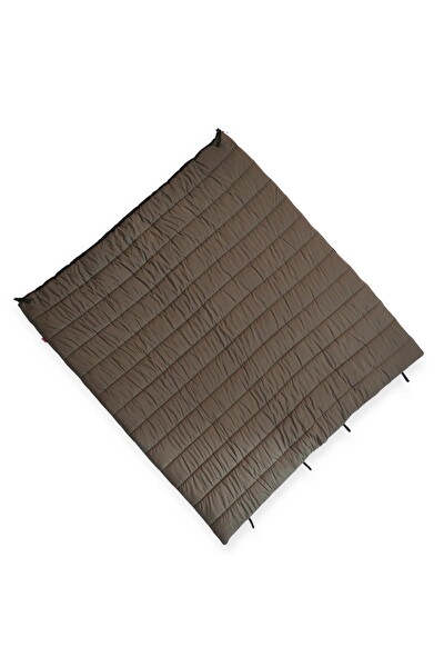 Naturecamp Hati 350 -15 Derece Birleşebilir Çift Kişilik Yastıklı Kahverengi Uyku Tulumu