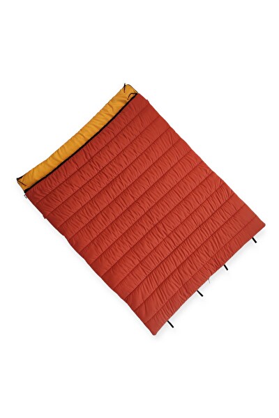 Naturecamp Era 350 -15 Derece Birleşebilir Çift Kişilik Turuncu Uyku Tulumu