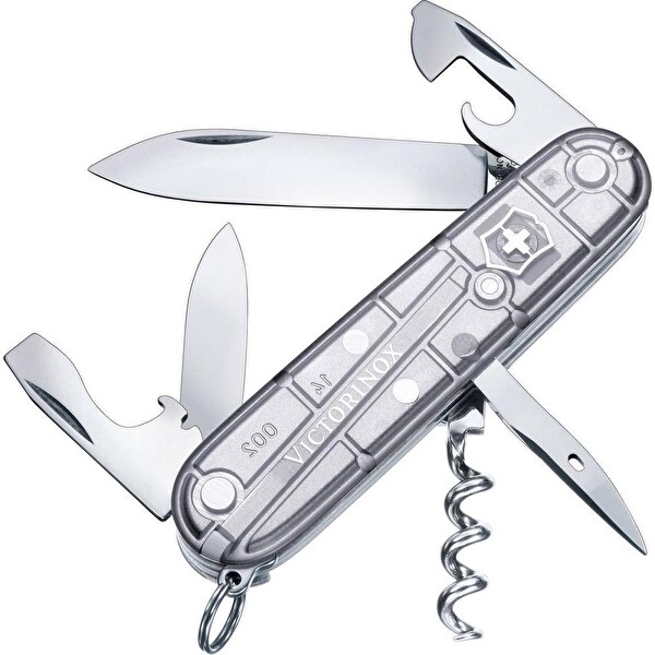 Victorinox 1.3603.T7 Spartan Silvertech Şeffaf Gümüş Çakı