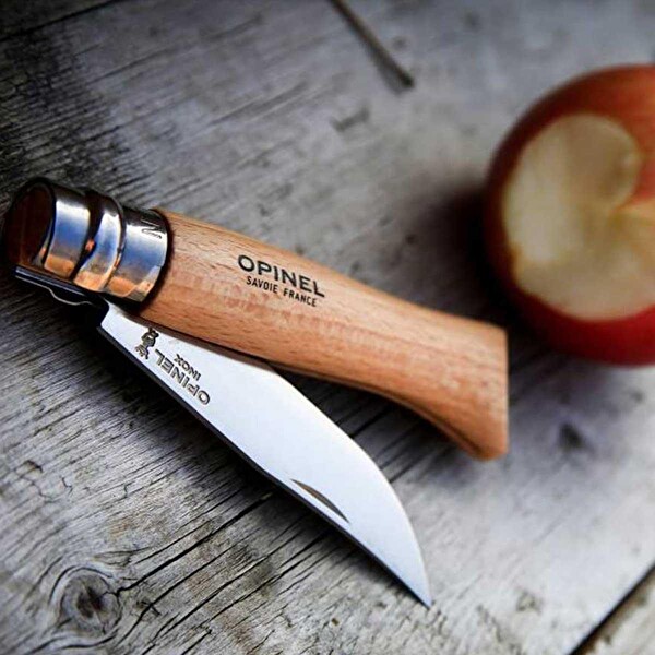 Opinel OP-123080 Inox No: 8 Kayın Saplı Paslanmaz Çelik Çakı