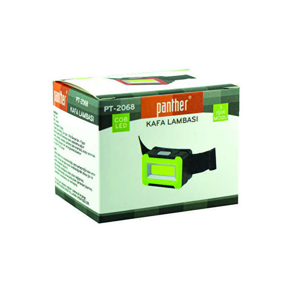 Panther PtT-2068 Pilli Cob Led Kafa Fener,i