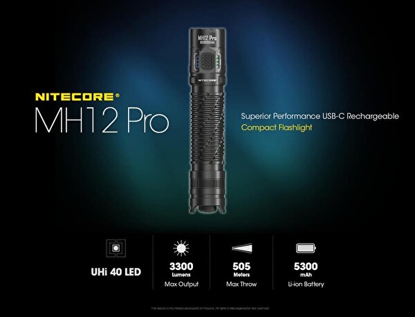 Nitecore MH12 Pro 3300 Lümen El Feneri
