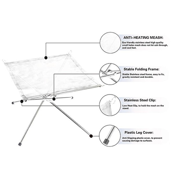 Madfox Fire Rack Katlanır Brülör Ateş Sehpası