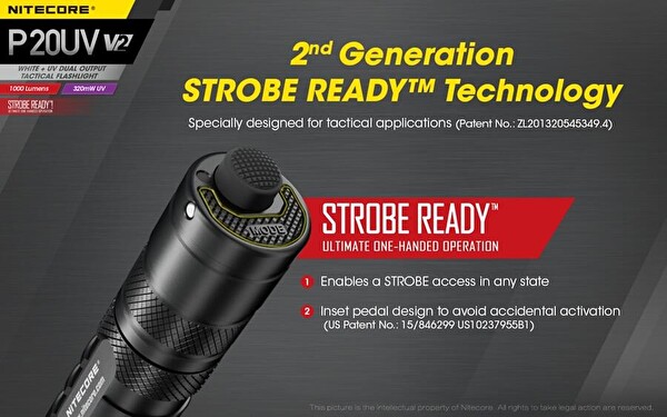 Nitecore P20UV V2 1000 Lümen El Feneri