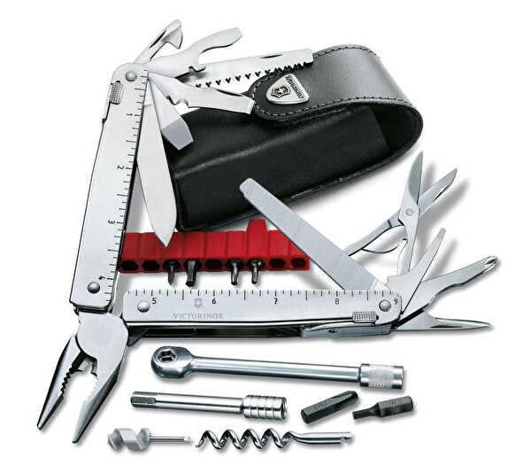 Victorinox Swisstool X Plus 3.0339.L Deri Kılıflı Penseli Çakı
