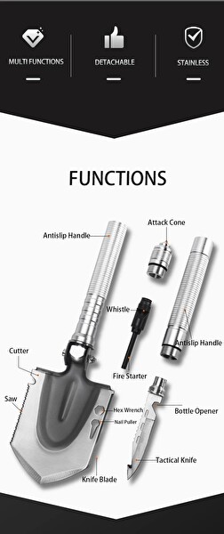 Grand Harvest GBC-S01-2 Multi Fonksiyonel Taktik Kürek