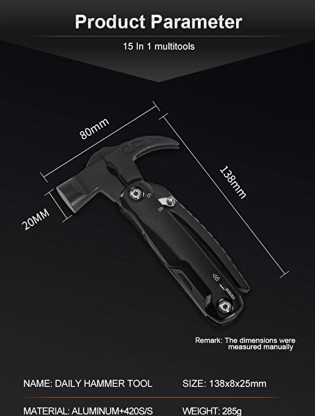 Grand Harvest GHK-PL105 Multi Hammer Tool Kesici Alet