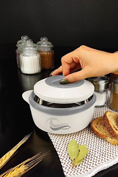 DigitHome Paslanmaz Çelik Hazneli 0.5 L Beyaz Yemek Termosu CKR3148 C320.025