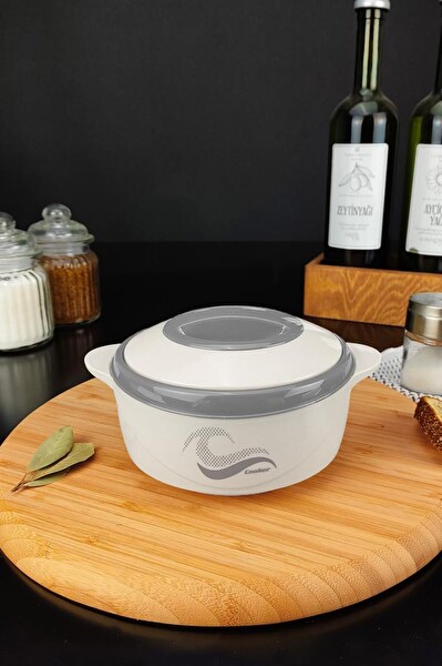 DigitHome Paslanmaz Çelik Hazneli 0.5 L Beyaz Yemek Termosu CKR3148 C320.025