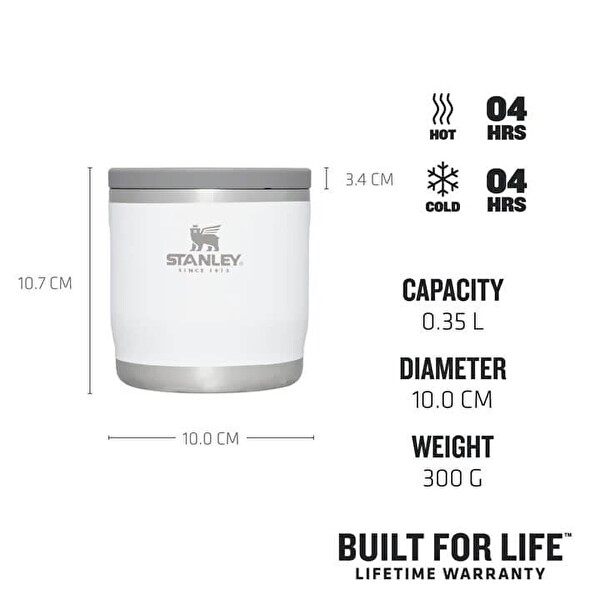 Stanley 10-10837-013 Adventure To-Go Food Jar 0.35 L Beyaz Termos