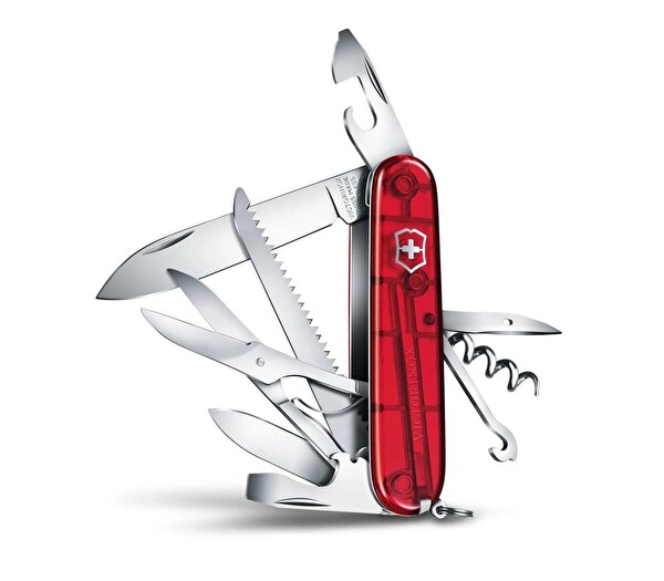 Victorinox Huntsman 1.3713.T Şef Kırmızı İsviçre Çakısı 91mm 15F