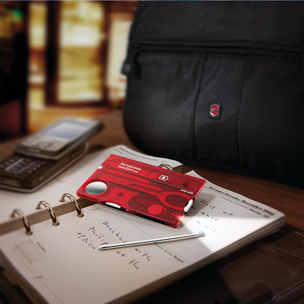 Victorinox SwissCard Lite Ruby 0.7300.T Şeffaf Kırmızı 13F