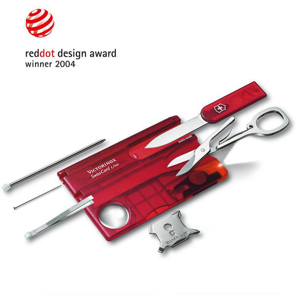 Victorinox SwissCard Lite Ruby 0.7300.T Şeffaf Kırmızı 13F